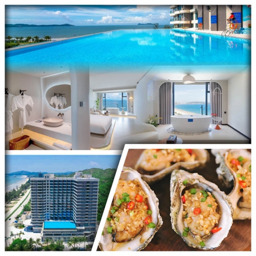 惠東雙月灣半島酒店 入住網紅180度落地玻璃海景房 無邊際海景泳池 漫步醉美海岸線 純玩2天